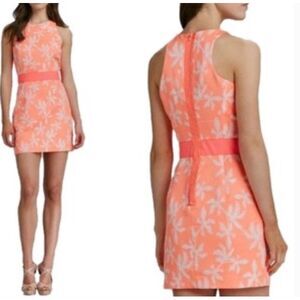 MILLY Neon Jacquard Sonya Sheath Dress